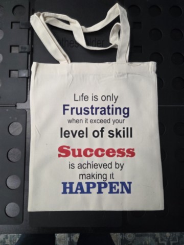 Tote bag with quote
